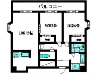 神奈川県横浜市神奈川区新町【マンション】の間取り