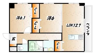パティナ足立【2階】の間取り