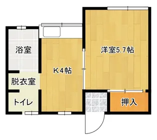 コーポ鈴木【1階】の間取り