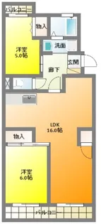 カナヤハイツII【3階】の間取り