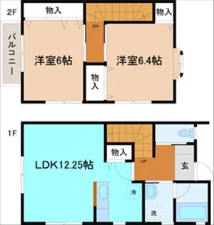 プラージュII【1階】の間取り