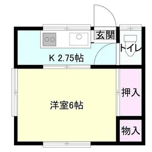 平塚市馬入本町アパート【1階】の間取り