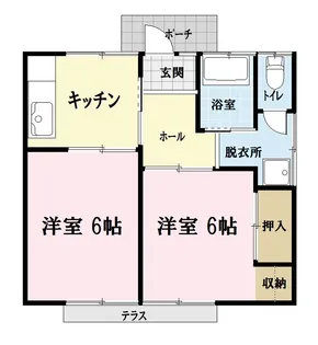 サンハイツ千間台【1階】の間取り