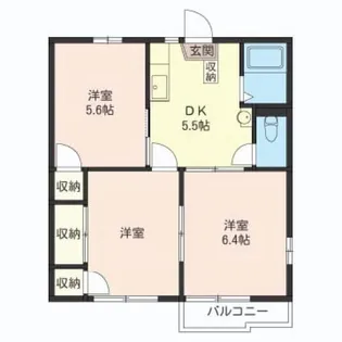 上柴パークハイツ A棟【1階】の間取り