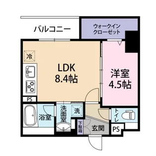 ヴィルブーケ天満橋【3階】の間取り