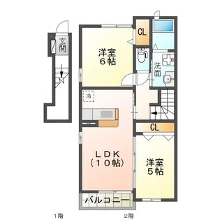 トリコローレ ヴェルデ【2階】の間取り