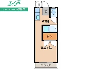 岩渕松鶴【3階】の間取り