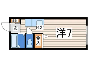 ウェルネス ヨコハマ【2階】の間取り