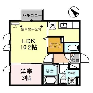 Churatte(チュラート)【1階】の間取り