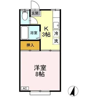 ルグラン小田前 B【1階】の間取り