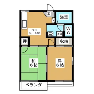コートサンモール【2階】の間取り