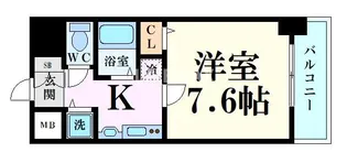 プレサンス名古屋STATIONアライブ【13階】の間取り