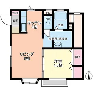 コンシャスII【1階】の間取り