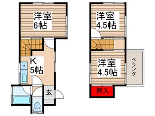 埼玉県入間郡毛呂山町中央3【一戸建】の間取り