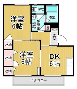 ラフォーレ・ポワールB【2階】の間取り