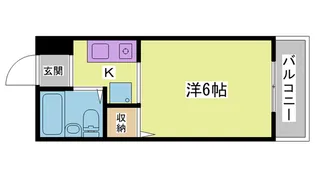 コスモメイト鈴蘭西【1階】の間取り