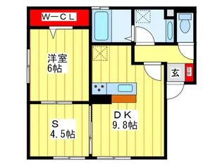 エスポワール・光【1階】の間取り