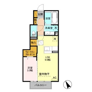 モダンヒルズ【1階】の間取り