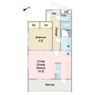 プラトー・ノブ-A【3階】の間取り