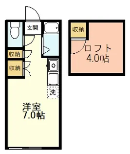 東京都小平市小川東町1【アパート】の間取り
