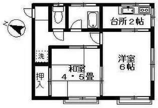 テラス西調布【2階】の間取り