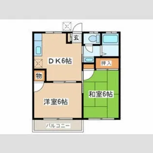 タクラヴィラB【2階】の間取り