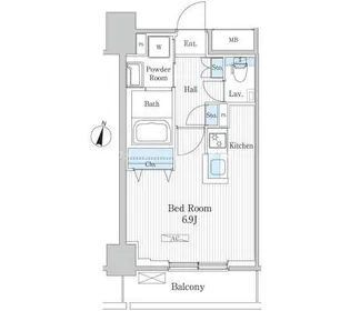 エトワール飯田橋【2階】の間取り