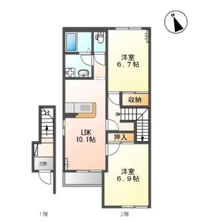 ベアドール【2階】の間取り
