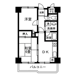 朝日さつきが丘マンション【8階】の間取り