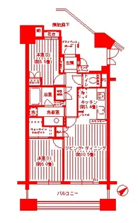 パークホームズ東神奈川ステーションアリーナ【3階】の間取り