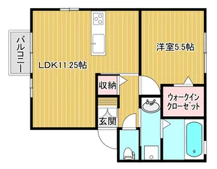 サクシード南笹口【1階】の間取り