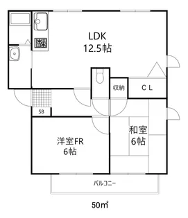 フレグランス南落合3【2階】の間取り