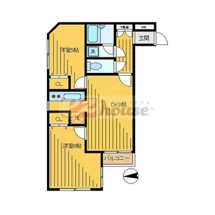 カーサデセビーア弥生【2階】の間取り