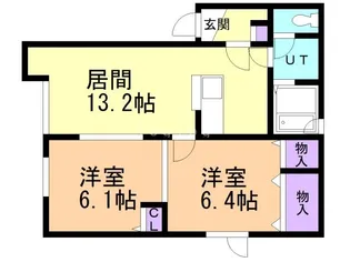 シャーメゾンメイC【1階】の間取り