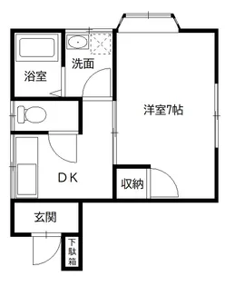 コーポ花みずき【2階】の間取り