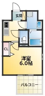 エスリード新大阪グランファースト【8階】の間取り