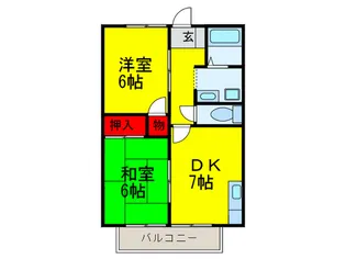 サニーコート96【2階】の間取り