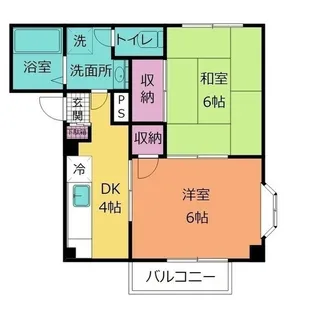 スノーフラワーハイツ【2階】の間取り