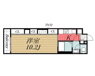 千葉県千葉市花見川区検見川町2【マンション】の間取り
