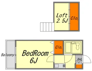 広島県広島市佐伯区五日市中央3【アパート】の間取り