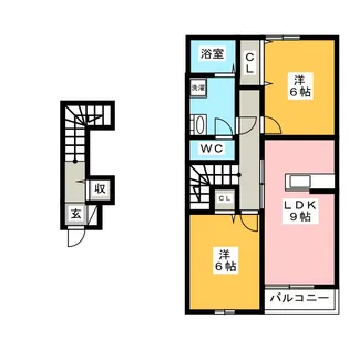 リブレア・テン A【2階】の間取り