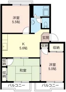 グリーンハイツ【2階】の間取り