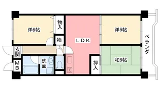兵庫県西宮市今津野田町【マンション】の間取り