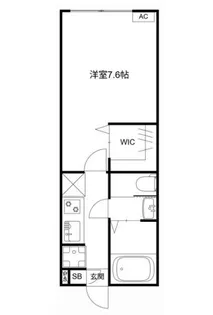 東京都葛飾区堀切1【アパート】の間取り