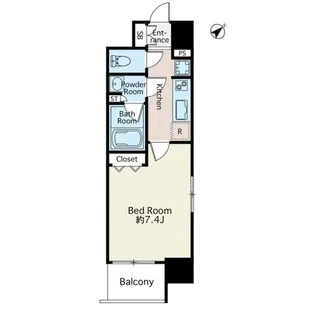 ミュプレ根岸【6階】の間取り