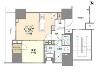 BLESS蔵前【11階】の間取り