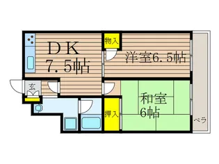 岩井マンション【2階】の間取り