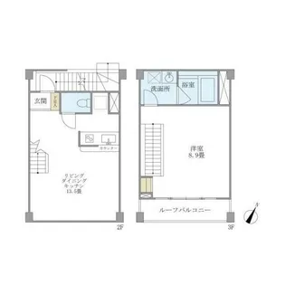 ファイブハイツ【2階】の間取り