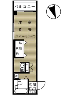 イノス太子堂【1階】の間取り