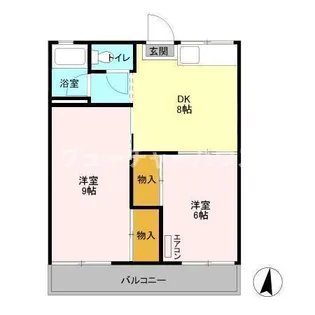 セントラルコーポ B【2階】の間取り